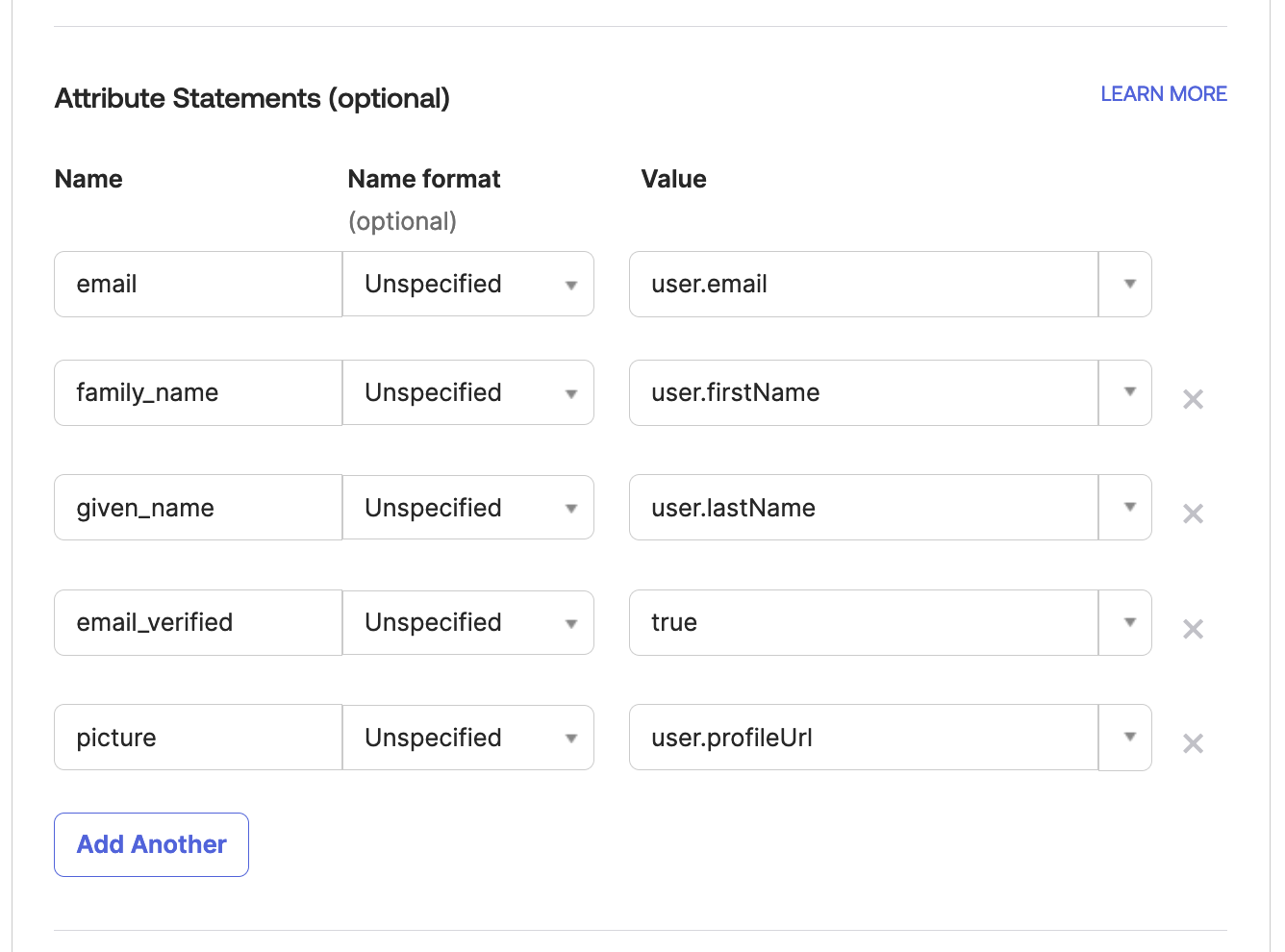 ArangoGraph Okta SAML Attributes