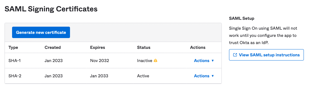 ArangoGraph Okta SAML Setup