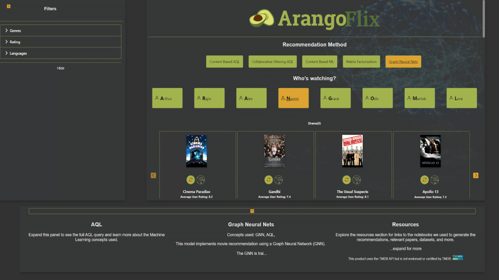 ArangoFlix demo